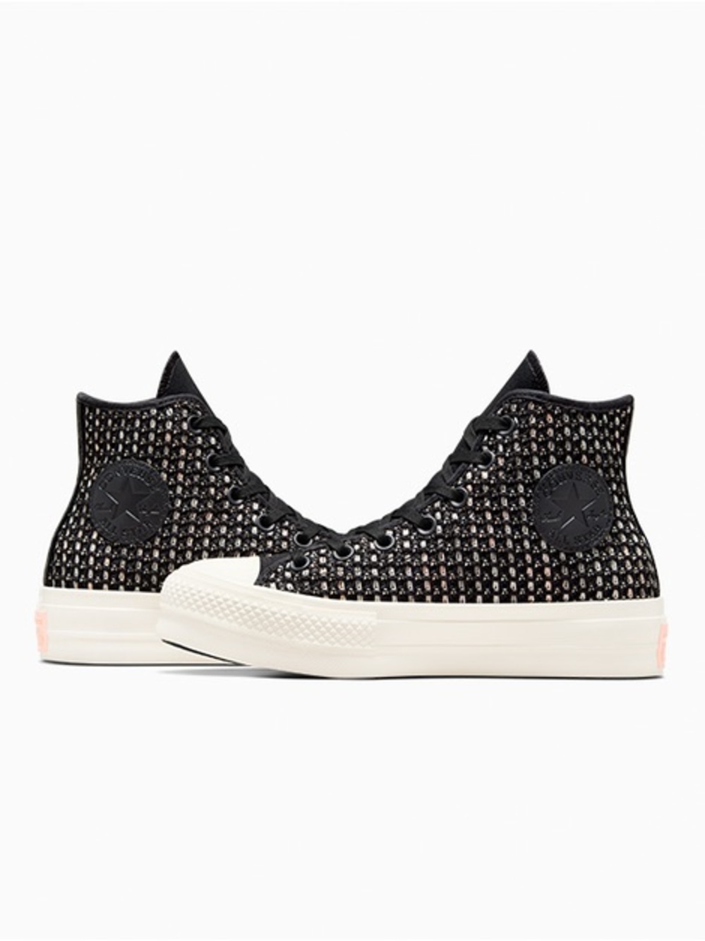 CONVERSE Women’s Chuck Taylor All Star Lift Platform Crochet High Top Size US 7